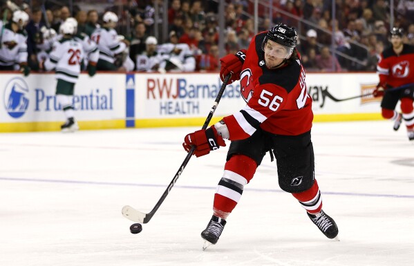 Bratt scores twice as Devils edge Wild 4 3 AP News